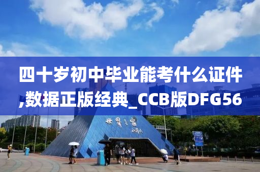 四十岁初中毕业能考什么证件,数据正版经典_CCB版DFG56