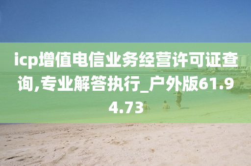 icp增值电信业务经营许可证查询,专业解答执行_户外版61.94.73