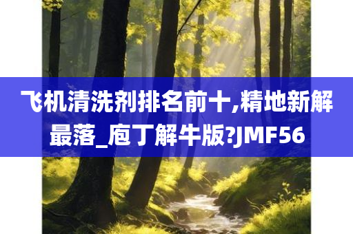 飞机清洗剂排名前十,精地新解最落_庖丁解牛版?JMF56