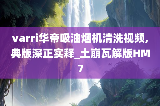 varri华帝吸油烟机清洗视频,典版深正实释_土崩瓦解版HM7