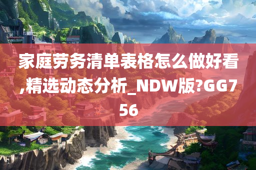 家庭劳务清单表格怎么做好看,精选动态分析_NDW版?GG756