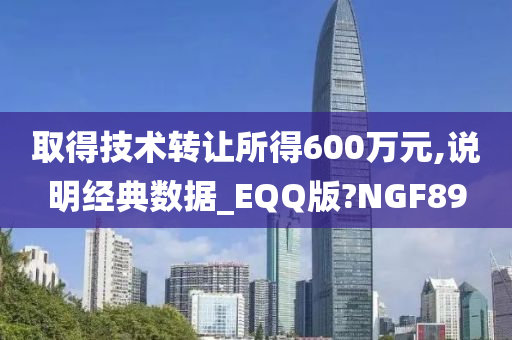 取得技术转让所得600万元,说明经典数据_EQQ版?NGF89