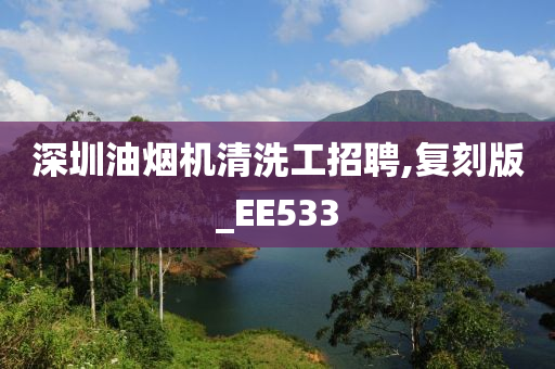 深圳油烟机清洗工招聘,复刻版_EE533