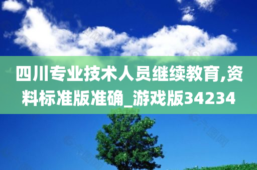 四川专业技术人员继续教育,资料标准版准确_游戏版34234