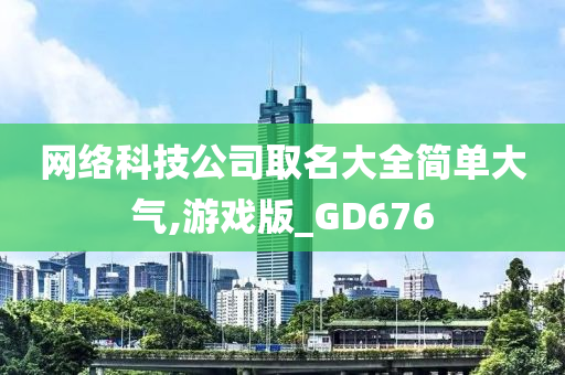 网络科技公司取名大全简单大气,游戏版_GD676