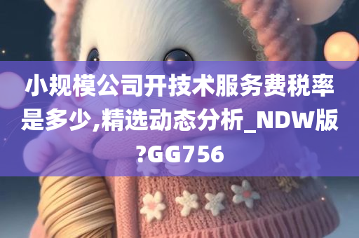 小规模公司开技术服务费税率是多少,精选动态分析_NDW版?GG756