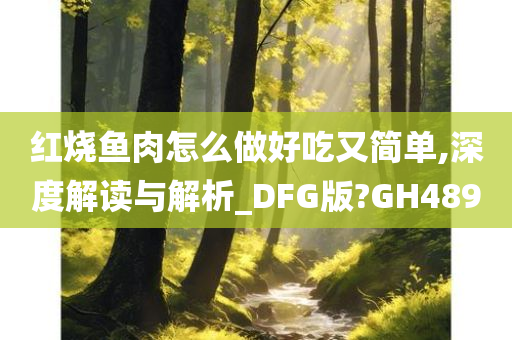 红烧鱼肉怎么做好吃又简单,深度解读与解析_DFG版?GH489