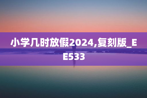 小学几时放假2024,复刻版_EE533