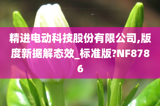 精进电动科技股份有限公司,版度新据解态效_标准版?NF8786