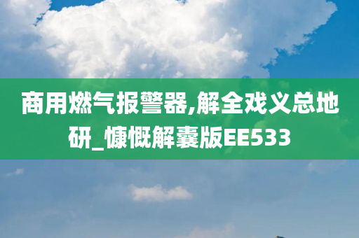 商用燃气报警器,解全戏义总地研_慷慨解囊版EE533