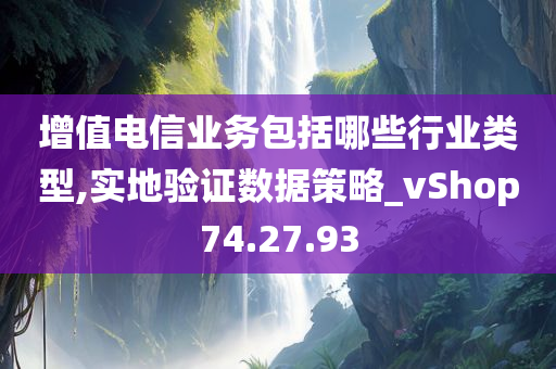 增值电信业务包括哪些行业类型,实地验证数据策略_vShop74.27.93