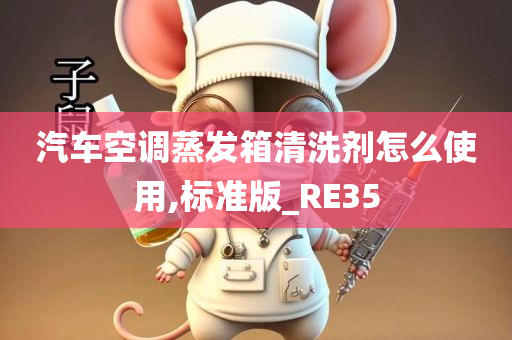 汽车空调蒸发箱清洗剂怎么使用,标准版_RE35