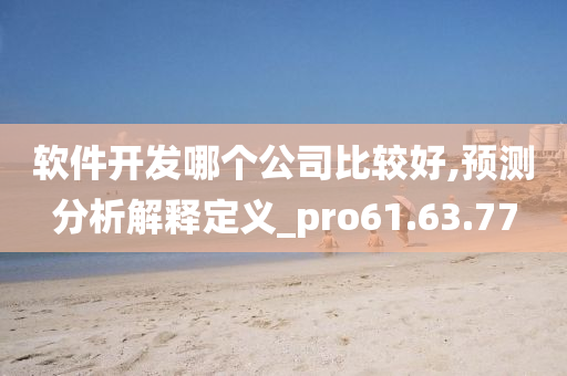 软件开发哪个公司比较好,预测分析解释定义_pro61.63.77