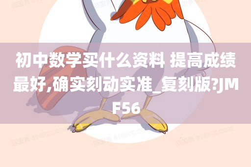 初中数学买什么资料 提高成绩最好,确实刻动实准_复刻版?JMF56