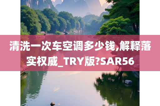 清洗一次车空调多少钱,解释落实权威_TRY版?SAR56