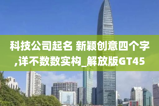 科技公司起名 新颖创意四个字,详不数数实构_解放版GT45