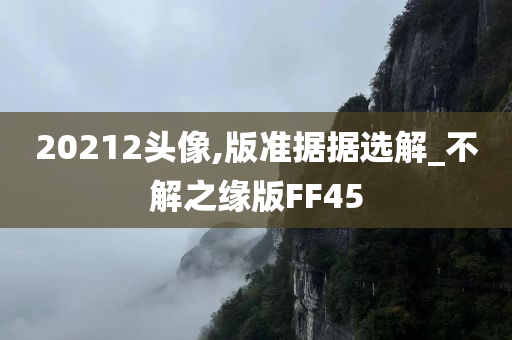 20212头像,版准据据选解_不解之缘版FF45