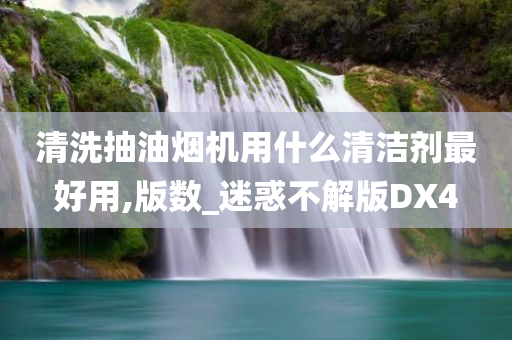 清洗抽油烟机用什么清洁剂最好用,版数_迷惑不解版DX4