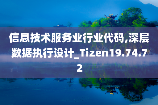 信息技术服务业行业代码,深层数据执行设计_Tizen19.74.72