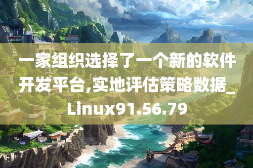 一家组织选择了一个新的软件开发平台,实地评估策略数据_Linux91.56.79