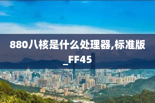 880八核是什么处理器,标准版_FF45