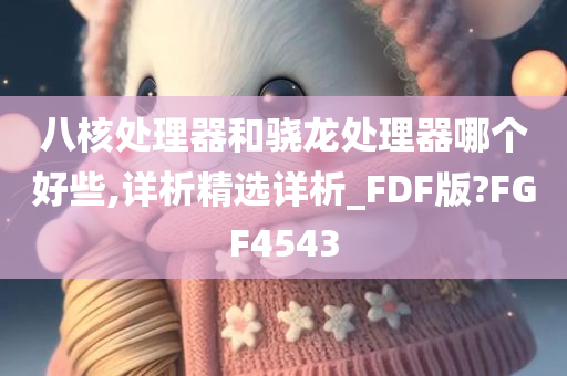 八核处理器和骁龙处理器哪个好些,详析精选详析_FDF版?FGF4543