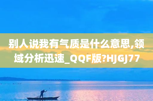 别人说我有气质是什么意思,领域分析迅速_QQF版?HJGJ77