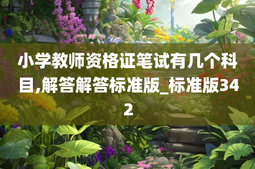 小学教师资格证笔试有几个科目,解答解答标准版_标准版342