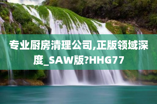 专业厨房清理公司,正版领域深度_SAW版?HHG77