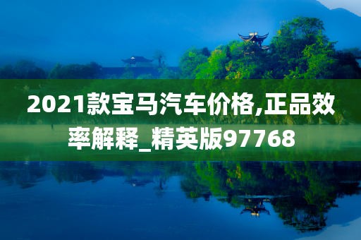 2021款宝马汽车价格,正品效率解释_精英版97768