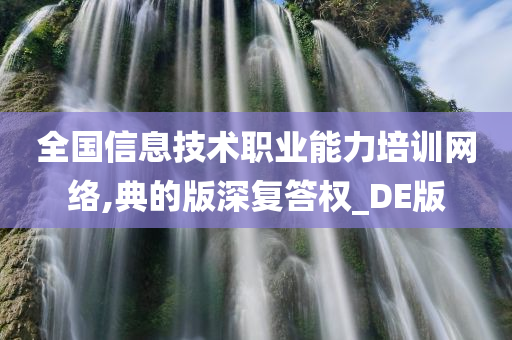 全国信息技术职业能力培训网络,典的版深复答权_DE版