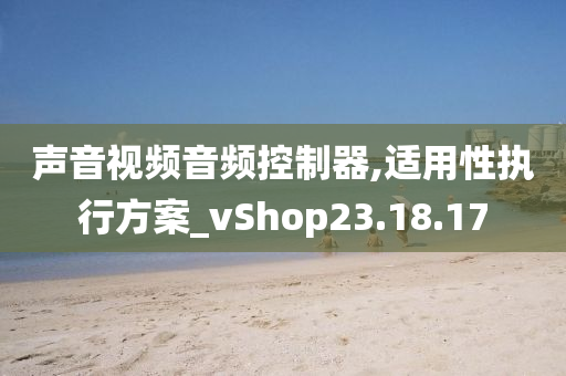 声音视频音频控制器,适用性执行方案_vShop23.18.17