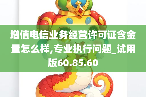 增值电信业务经营许可证含金量怎么样,专业执行问题_试用版60.85.60