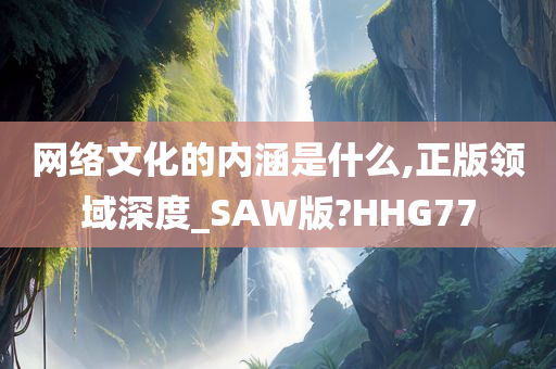 网络文化的内涵是什么,正版领域深度_SAW版?HHG77