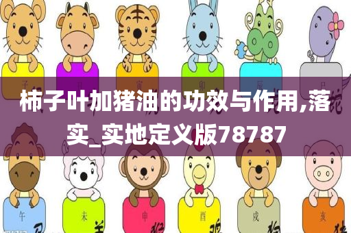 柿子叶加猪油的功效与作用,落实_实地定义版78787