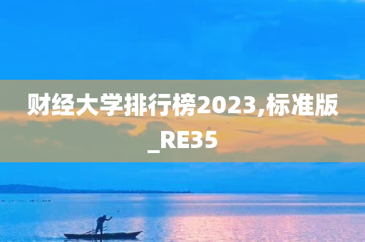 财经大学排行榜2023,标准版_RE35