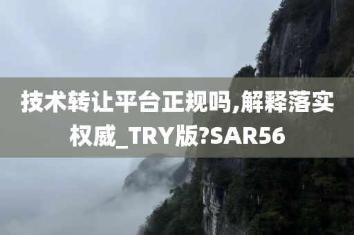 技术转让平台正规吗,解释落实权威_TRY版?SAR56