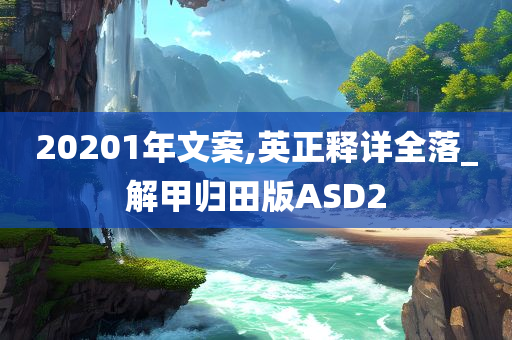 20201年文案,英正释详全落_解甲归田版ASD2