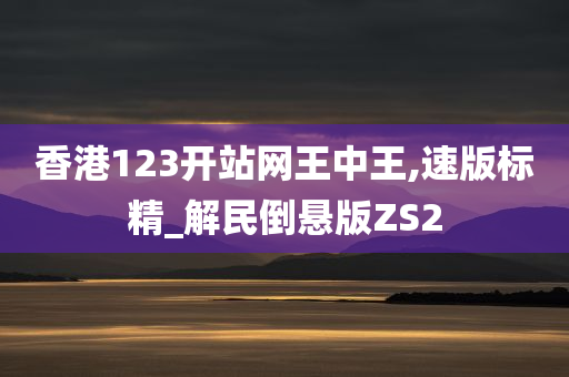 香港123开站网王中王,速版标精_解民倒悬版ZS2