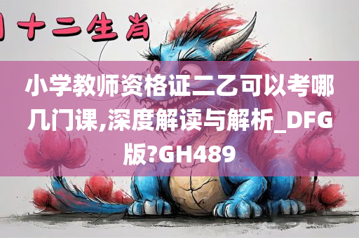 小学教师资格证二乙可以考哪几门课,深度解读与解析_DFG版?GH489