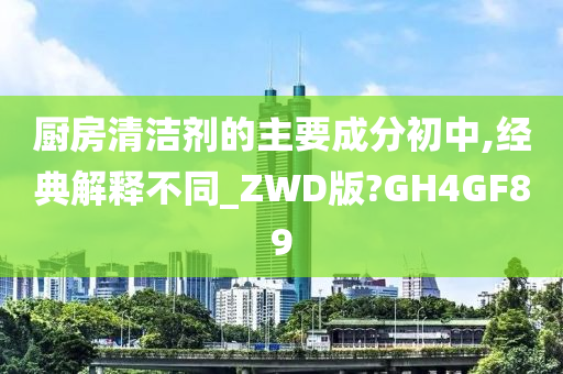 厨房清洁剂的主要成分初中,经典解释不同_ZWD版?GH4GF89