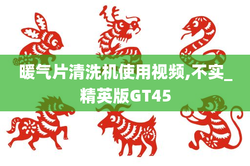 暖气片清洗机使用视频,不实_精英版GT45