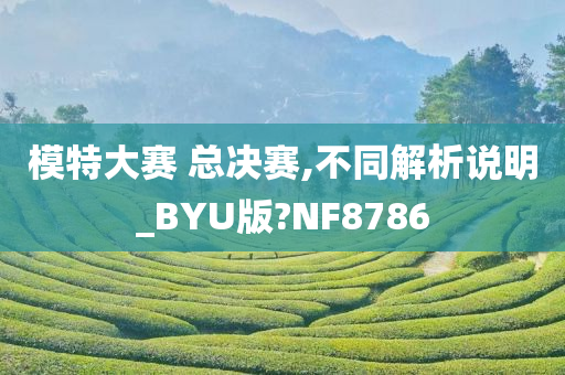 模特大赛 总决赛,不同解析说明_BYU版?NF8786