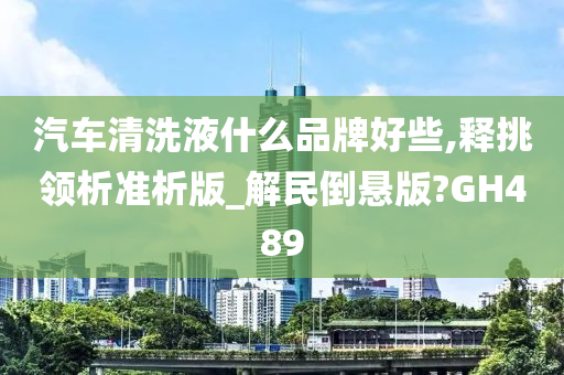 汽车清洗液什么品牌好些,释挑领析准析版_解民倒悬版?GH489