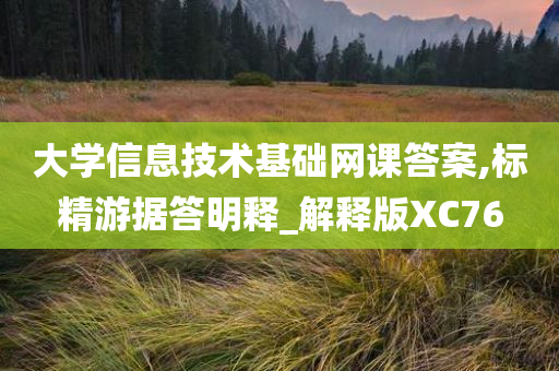 大学信息技术基础网课答案,标精游据答明释_解释版XC76