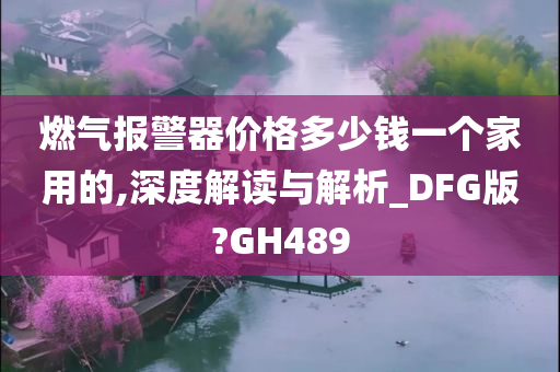 燃气报警器价格多少钱一个家用的,深度解读与解析_DFG版?GH489