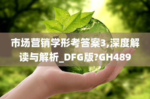 市场营销学形考答案3,深度解读与解析_DFG版?GH489