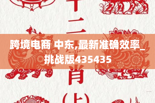 跨境电商 中东,最新准确效率_挑战版435435