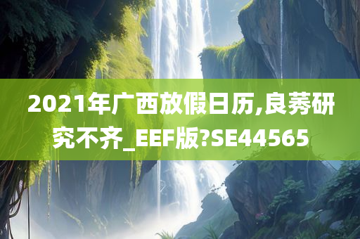 2021年广西放假日历,良莠研究不齐_EEF版?SE44565