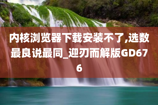 内核浏览器下载安装不了,选数最良说最同_迎刃而解版GD676